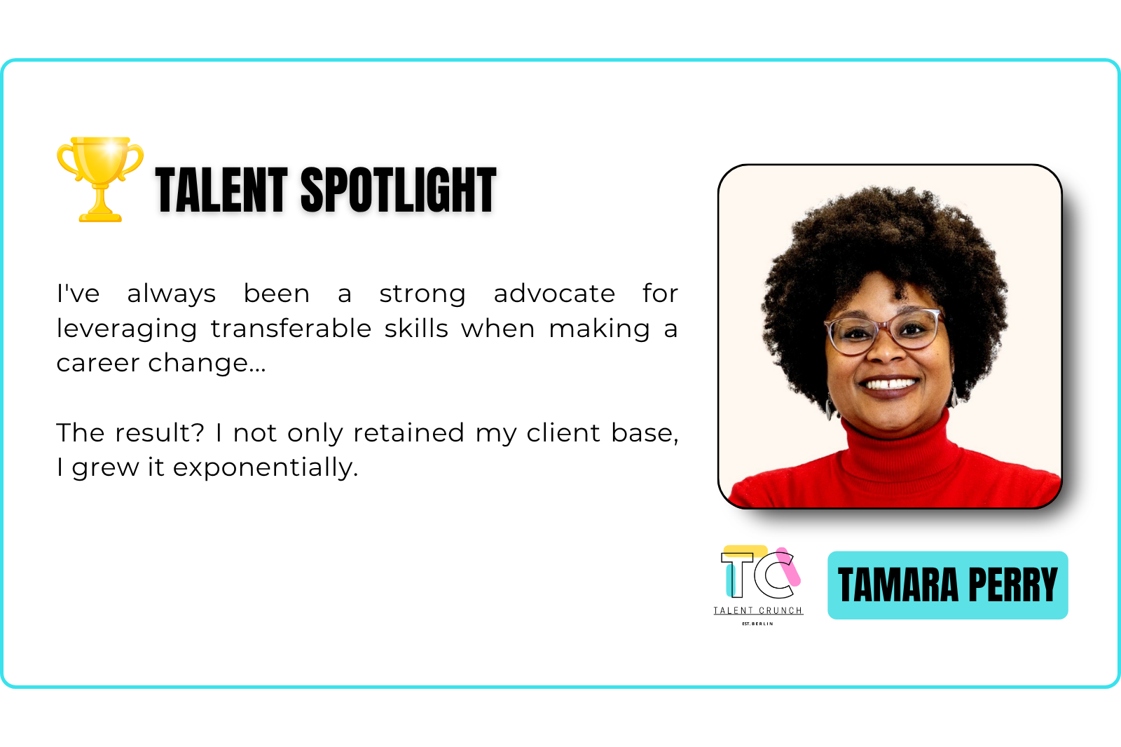 Talent Spotlight — Tamara Perry (No. 2 — 2025)
