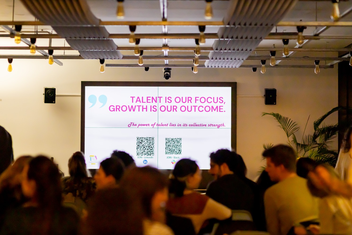 Talent is our focus, growth is our outcome — the power of talent lies in its collective strength. Talent Crunch community event.