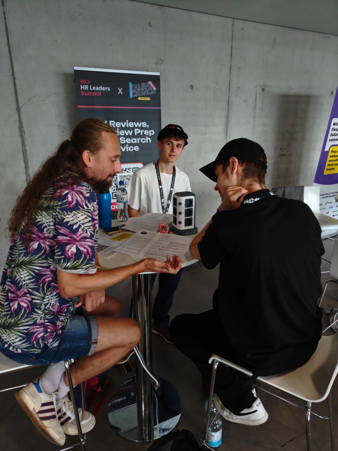 A Talent Clinics CV review session in progress at Messe Berlin